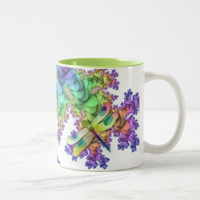 Caneca Pastel das libélulas (Direita)