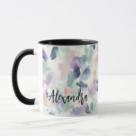 Caneca Pastel de Abstrato bonito personalizado