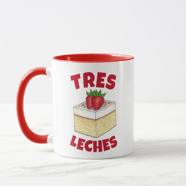 Caneca Pastel de Tres, mexicano, faz torta (Esquerda)