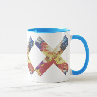Caneca Pastel desvanecida de X por Megaflora