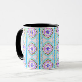 Caneca Pastel Dream Boho Geometric Kaleidoscope