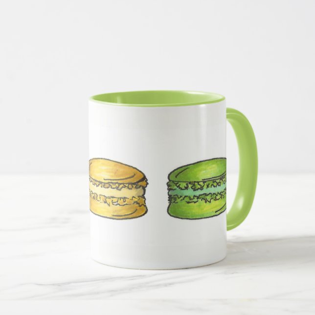 Caneca Pastel French Bakery Macaron Cookie Pastoreking (Frente Esquerda)