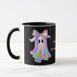 Caneca Pastel Pumpkin & Ghost Halloween Mug