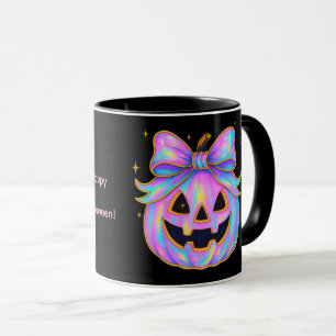 Caneca Pastel Pumpkin & Ghost Halloween Mug