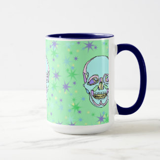 Caneca Pastel Skulls and Stars Coffee Mug