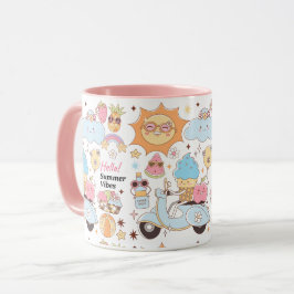 Caneca Pastel Summer Vibes