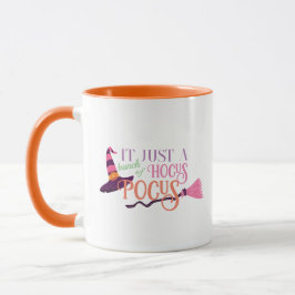 Caneca Pastel Witch Hocus Pocus Halloween Broomstick