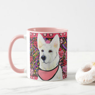 Caneca Pastor Alemão Branco