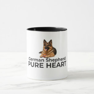 Caneca Pastor Alemão Coração Puro – Presente de Ca