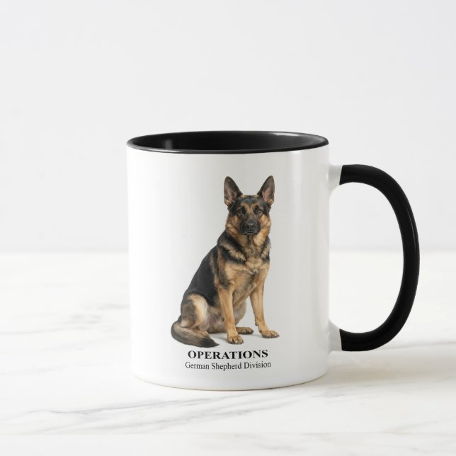 Caneca Pastor Alemão de Operações (Direita)