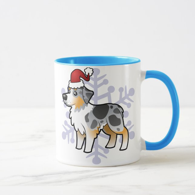 Caneca Pastor do australiano do Natal (Direita)