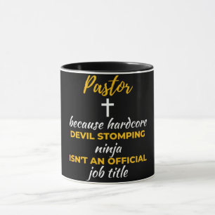 Caneca Pastor Porque o Demônio Duplo Ninja