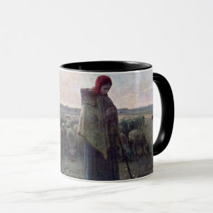 Caneca Pastores com seu rebanho, Jean-Francois Millet
