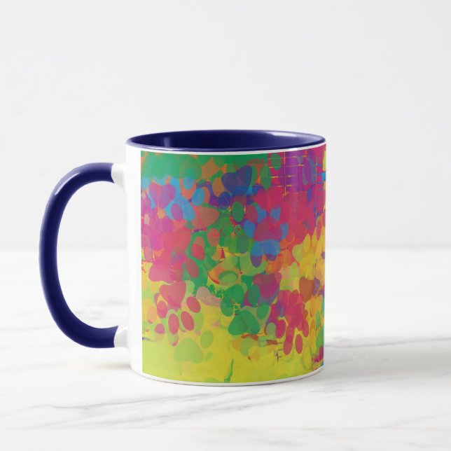 Caneca Pata de filhote multicolorido (Esquerda)