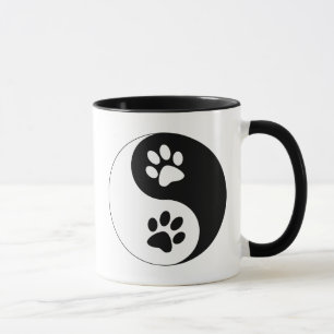 Caneca Patas do cão de Yin Yang