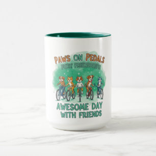 Caneca Patas nos Pedais: Um Dia Incrível com Amigos