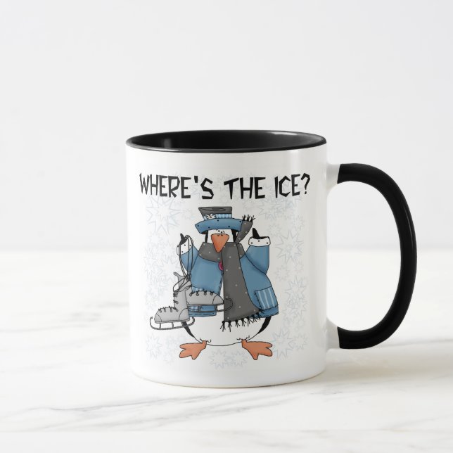 Caneca Patinagem no gelo do pinguim (Direita)