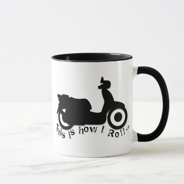 Caneca Patinete ou E-Bicicleta - isto é como eu rolo! (Direita)