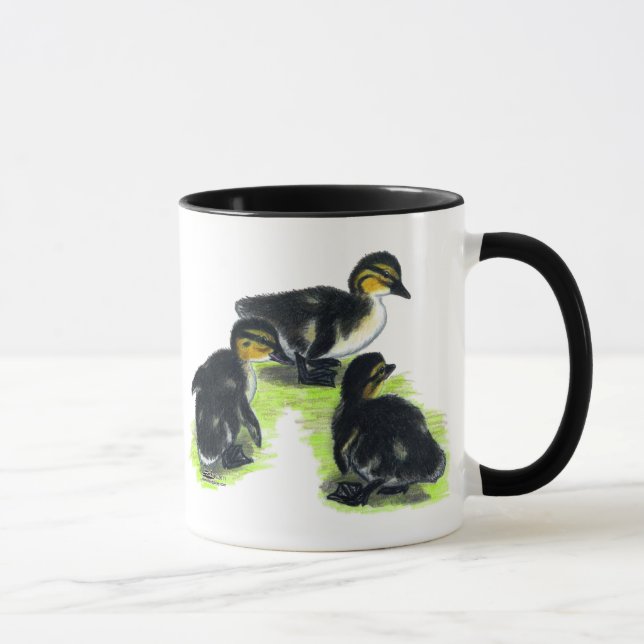 Caneca Patinhos-de-pescoço-verde (Direita)