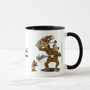 Caneca Pato Caçando Café Mug Moose Qwiznibet