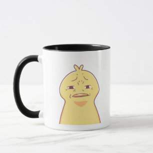 Caneca pato com expressão estranha