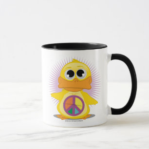 Caneca Pato do sinal de paz