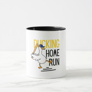 Caneca Pato Engraçado de Beisebol