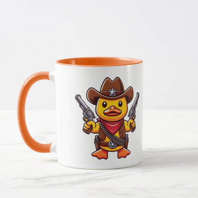 Caneca Pato Xerife Cowboy (Esquerda)