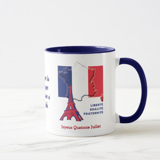 Caneca Patriotic French Flag BASTILLE DAY (Direita)