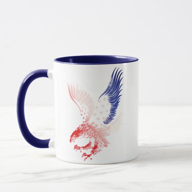 Caneca Patriótica American Flag Eagle (Esquerda)