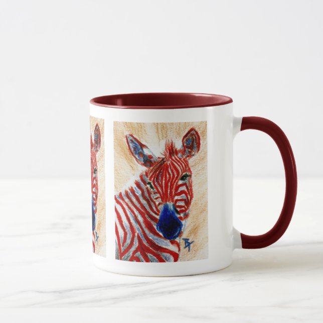 Caneca patriótica da zebra (Direita)