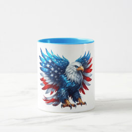 Caneca Patriótica USA Eagle Design Mug - Negrito e Orgulh