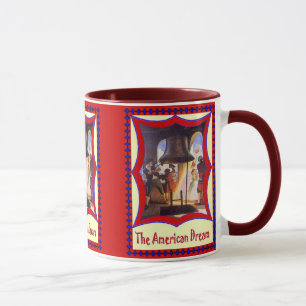 Caneca Patriótico americano, sino de liberdade