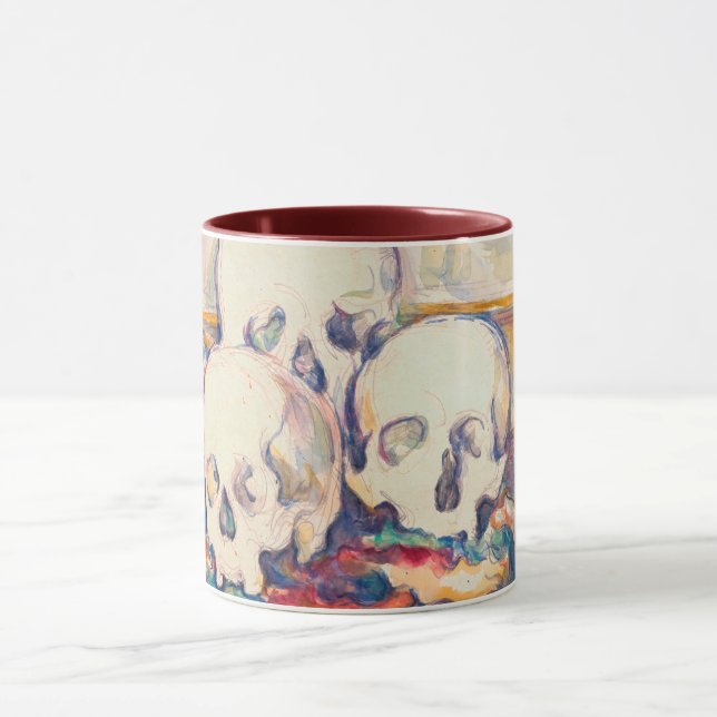 Caneca Paul Cezanne - A Aquarela de Três Crânios (Centro)