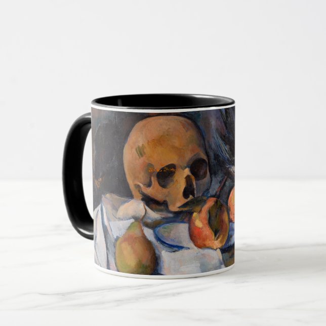 Caneca Paul Cezanne - A Vida Estática com o Crânio (Frente Esquerda)