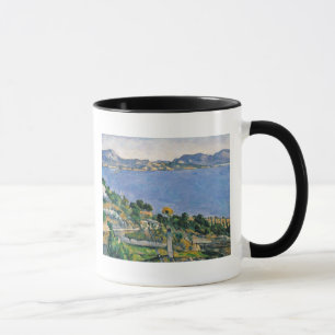 Caneca Paul Cezanne   L'Estaque, vista da baía de Marse