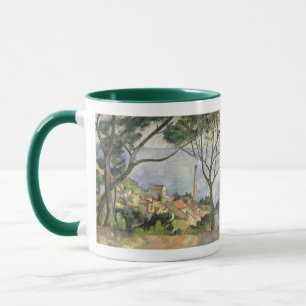 Caneca Paul Cezanne o mar no l'Estaque, 1878