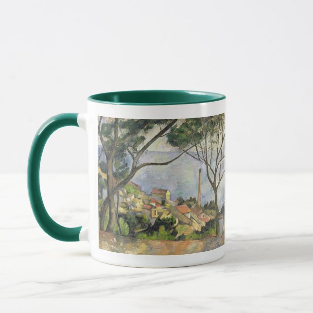 Caneca Paul Cezanne | o mar no l'Estaque, 1878 (Esquerda)