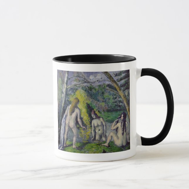 Caneca Paul Cezanne | os três Bathers, c.1879-82 (Direita)