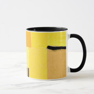 Caneca Paul Klee art: Caracteres em Amarelo