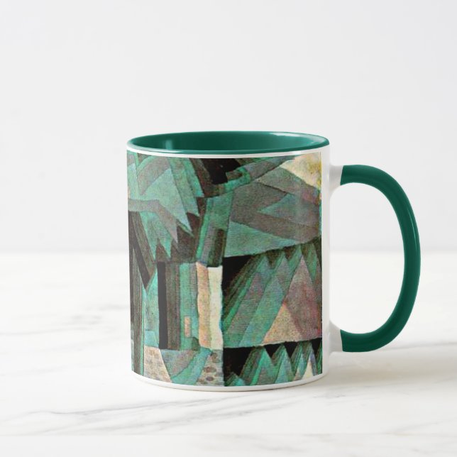 Caneca Paul Klee art: Cidade de Sonho (Direita)
