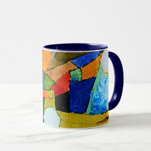 Caneca Paul Klee: Formas Coloridas Abstrato