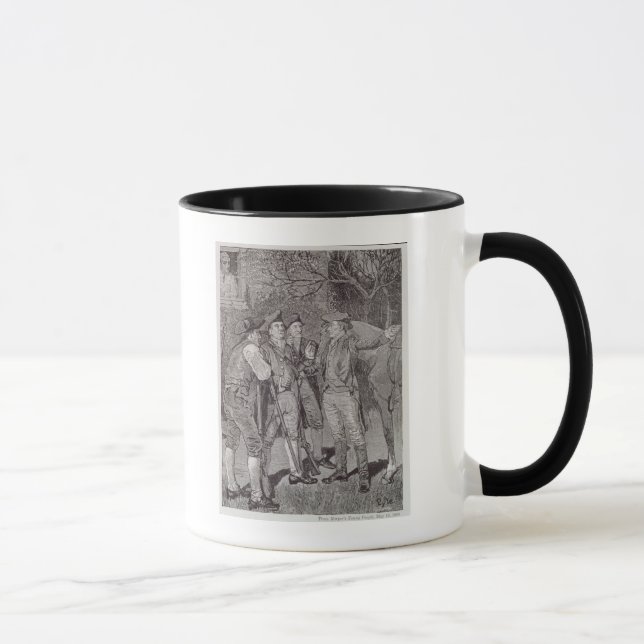 Caneca Paul Revere em Lexington (Direita)