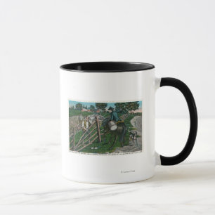 Caneca Paul Revere Informando o General Israel Putnam