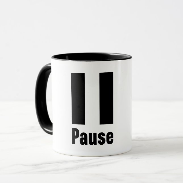 Caneca Pausa (Frente Esquerda)