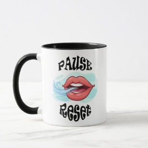 Caneca Pausa, Respiração, Reinicialização Arte de Respira