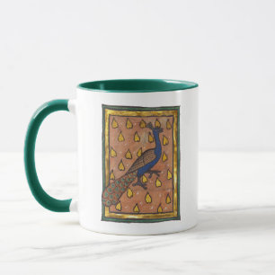Caneca Pavão do Bestiário Medieval c. 1270