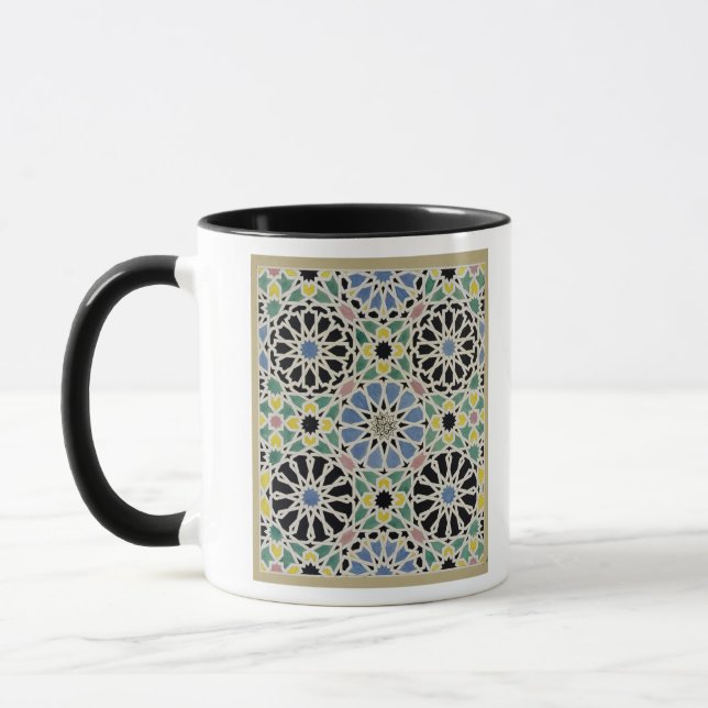 Caneca Pavimento de mosaico no Alhambra, 'do Arabian (Esquerda)