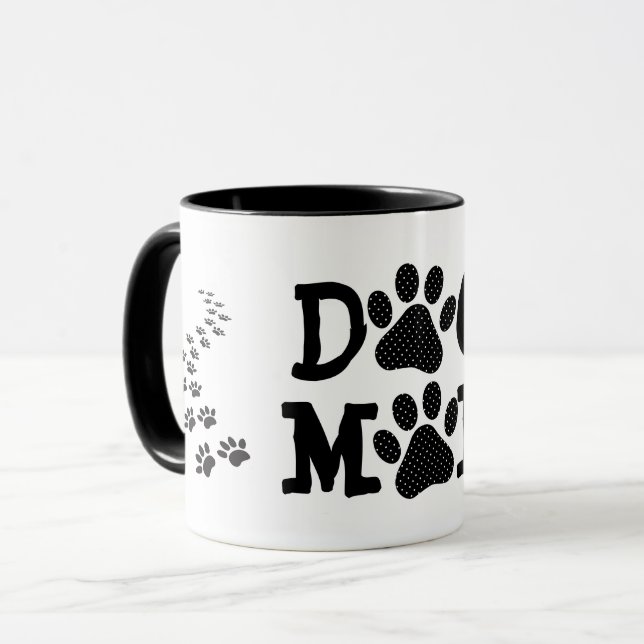 Caneca Pawprint MOM bolinhas DOG (Frente Esquerda)