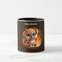 Paws of Darkness Fire Glow Dog Mug – DarkAesthetic